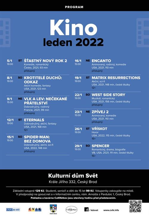 Program kina na leden 2022